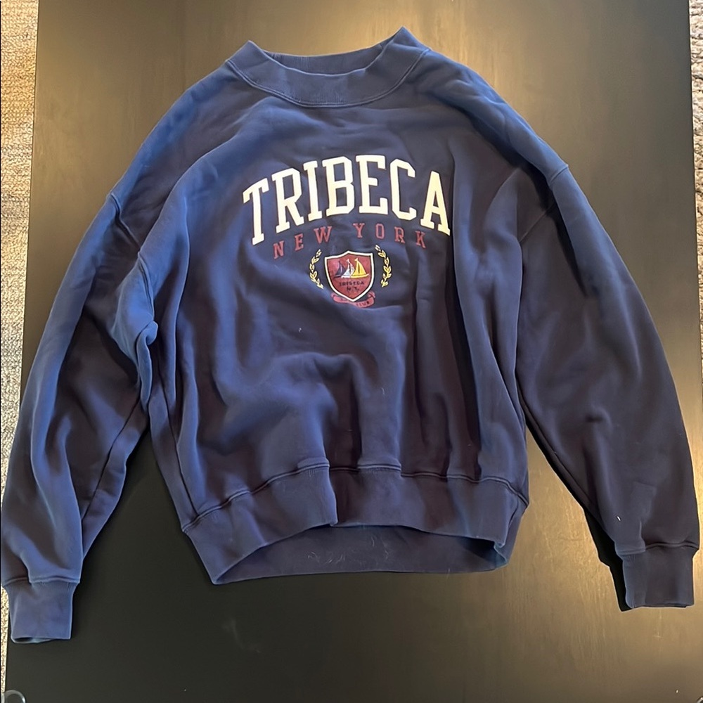 Abercrombie & Fitch Blue Crewneck Sweater
